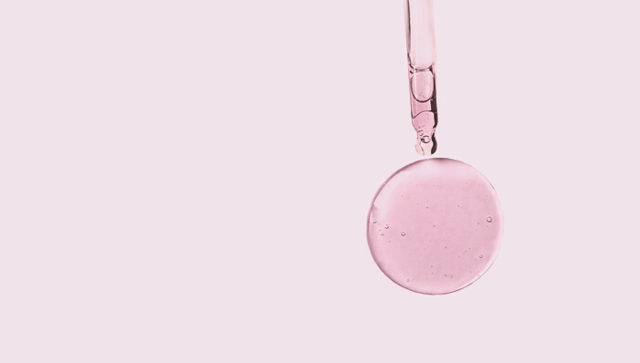 Cosmetic Serum Bubble and Dropper with Hyaluronic Acid Isolated